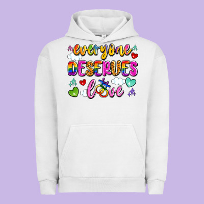 Everyone Deserves Love Urban Hoodie Designed By Artiststas