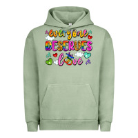 Pigment Oil Green everyone deserves love Urban Hoodie - Artiststas
