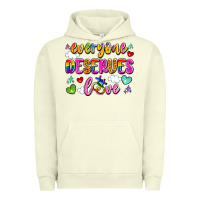 Pigment Pistachio everyone deserves love Urban Hoodie - Artiststas