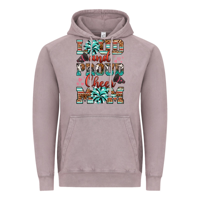 Loud And Proud Cheer Mom Vintage Hoodie by RanaPortraitStore | Teevron