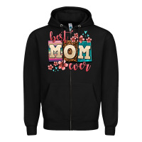 Black best mom ever Zipper Hoodie - AdoDesignShop
