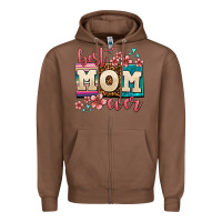 Chestnut best mom ever Zipper Hoodie - AdoDesignShop
