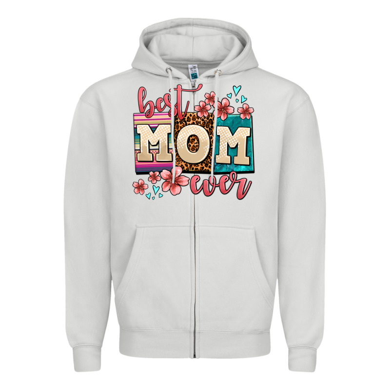 Best Mom Ever Zipper Hoodie by AdoDesignShop | Teevron