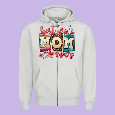 Best Mom Ever Zipper Hoodie Designed By Adodesignshop