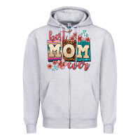 Heather Grey best mom ever Zipper Hoodie - AdoDesignShop