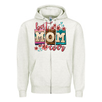 Oatmeal Heather best mom ever Zipper Hoodie - AdoDesignShop