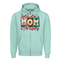 Seafoam best mom ever Zipper Hoodie - AdoDesignShop