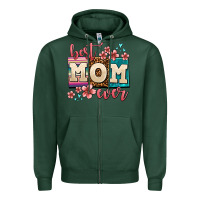 Sports Green best mom ever Zipper Hoodie - AdoDesignShop
