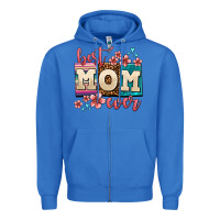 True Royal best mom ever Zipper Hoodie - AdoDesignShop