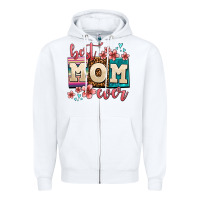 White best mom ever Zipper Hoodie - AdoDesignShop