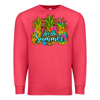 Cardinal hello summer pineapple Premium Sweatshirt - Jasminsmagicworld