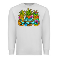 Dove Grey hello summer pineapple Premium Sweatshirt - Jasminsmagicworld