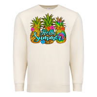 Sandshell hello summer pineapple Premium Sweatshirt - Jasminsmagicworld