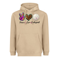 Mushroom peace love volleyball Heavyweight Hoodie - BarkalooDesign