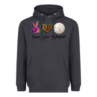 Smoke peace love volleyball Heavyweight Hoodie - BarkalooDesign