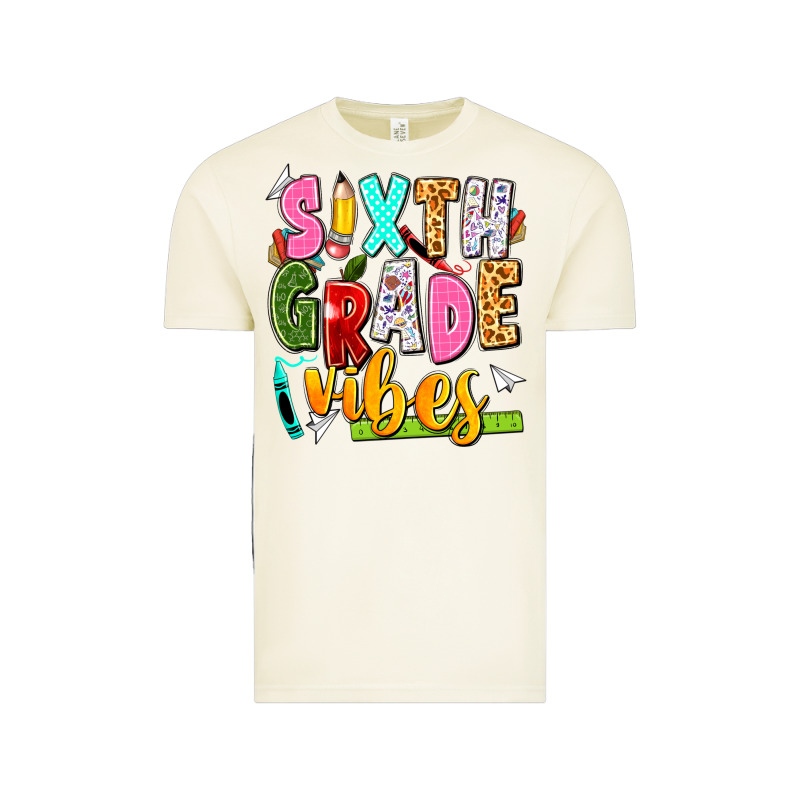 Sixth Grade Vibes Vintage Tee by texasbilliewilder | Teevron