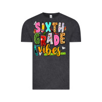 Vintage Black sixth grade vibes Vintage Tee - texasbilliewilder