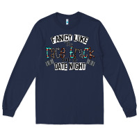 Navy fancy like the race track on a date night Long Sleeve Tee - CowhideDigitalArt