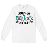 White fancy like the race track on a date night Long Sleeve Tee - CowhideDigitalArt