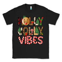 Black holly jolly vibes Classic Tee - FaDigitalArtStudio