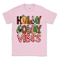 Bubblegum Pink holly jolly vibes Classic Tee - FaDigitalArtStudio