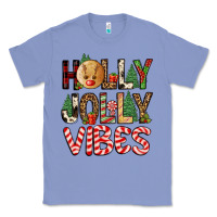 Colony Blue holly jolly vibes Classic Tee - FaDigitalArtStudio