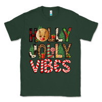 Sports Green holly jolly vibes Classic Tee - FaDigitalArtStudio