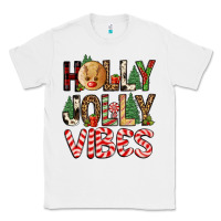 White holly jolly vibes Classic Tee - FaDigitalArtStudio