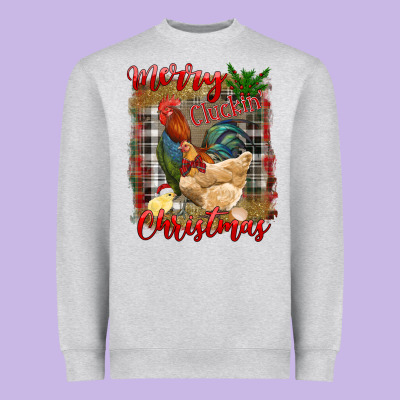 Heavyweight Sweatshirt Merry Cluckin' Christmas
