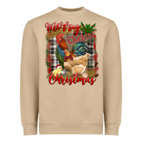 Mushroom Merry Cluckin' Christmas Heavyweight Sweatshirt - RanaPortraitStore