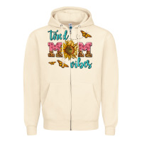 Sandshell tired mom vibes Zipper Hoodie - AdoDesignShop