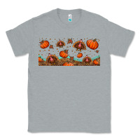 Heather Grey turkey thanksgiving pumpkin libbey glass Classic Tee - BundleAndBundleShop