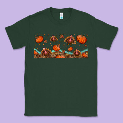 Turkey Thanksgiving Pumpkin Libbey Glass Classic Tee Designed By Bundleandbundleshop