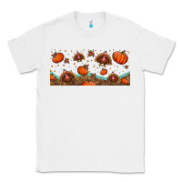 White turkey thanksgiving pumpkin libbey glass Classic Tee - BundleAndBundleShop