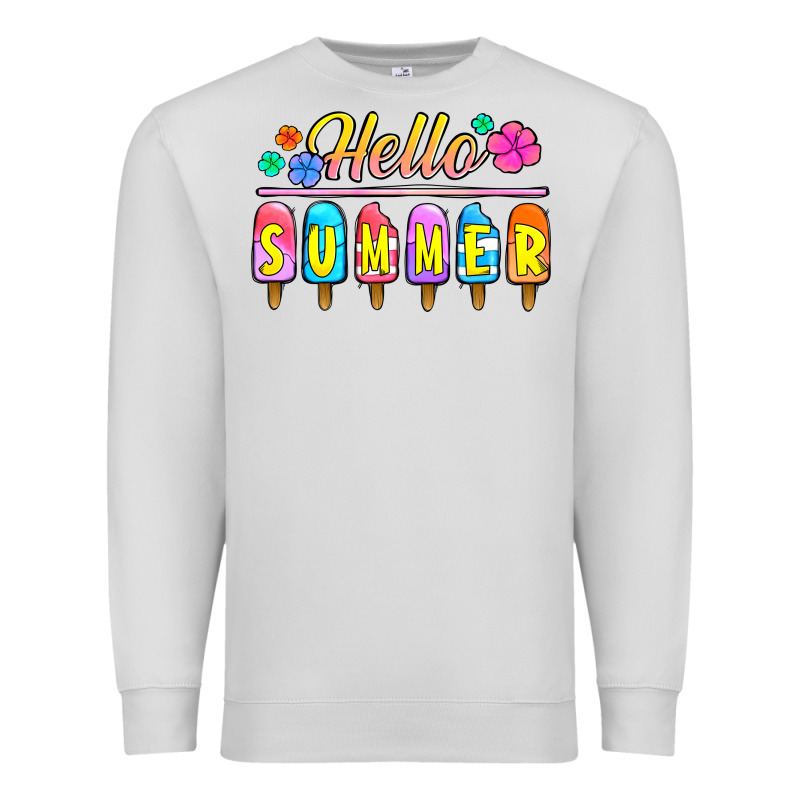 Hello Summer Popsicles Premium Sweatshirt by Jasminsmagicworld | Teevron