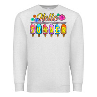 Oatmeal Heather hello summer popsicles Premium Sweatshirt - Jasminsmagicworld