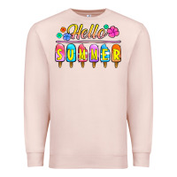 Pale Pink hello summer popsicles Premium Sweatshirt - Jasminsmagicworld