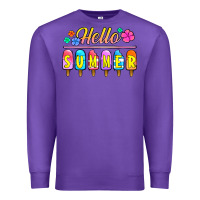 Purple hello summer popsicles Premium Sweatshirt - Jasminsmagicworld