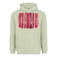 Matcha valentines day leopard glitter brushstroke Heavyweight Hoodie - Jasminsmagicworld