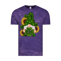 Cloud Purple st patricks day shamrock gnomes  sunflowers Vintage Tee - RanaPortraitStore