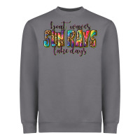 Storm boat waves sun rays lake days Heavyweight Sweatshirt - texasbilliewilder