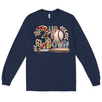 Navy three up down Long Sleeve Tee - RacoonDesign