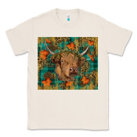 Natural fall highland cow tumbler Classic Tee - RanaPortraitStore