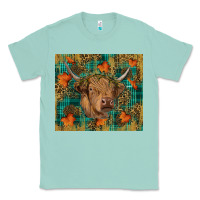 Seafoam fall highland cow tumbler Classic Tee - RanaPortraitStore