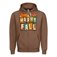 Chestnut happy fall Zipper Hoodie - Artiststas