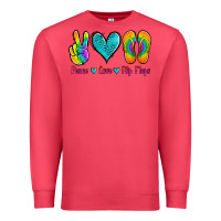Cardinal peace love flips flops Premium Sweatshirt - Jasminsmagicworld