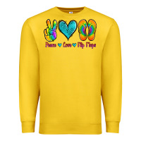 Lemon peace love flips flops Premium Sweatshirt - Jasminsmagicworld