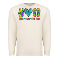 Peace Love Flips Flops Premium Sweatshirt | Teevron