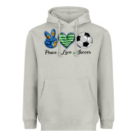 Moon Dust peace love soccer Heavyweight Hoodie - BarkalooDesign