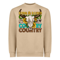 Mushroom born and raised country western Heavyweight Sweatshirt - texasbilliewilder